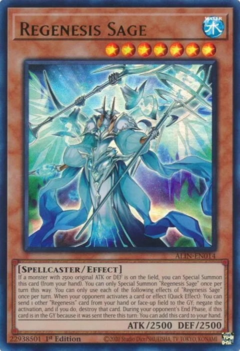 Regenesis Sage ALIN-EN014 Yu-Gi-Oh card from Alliance Insight