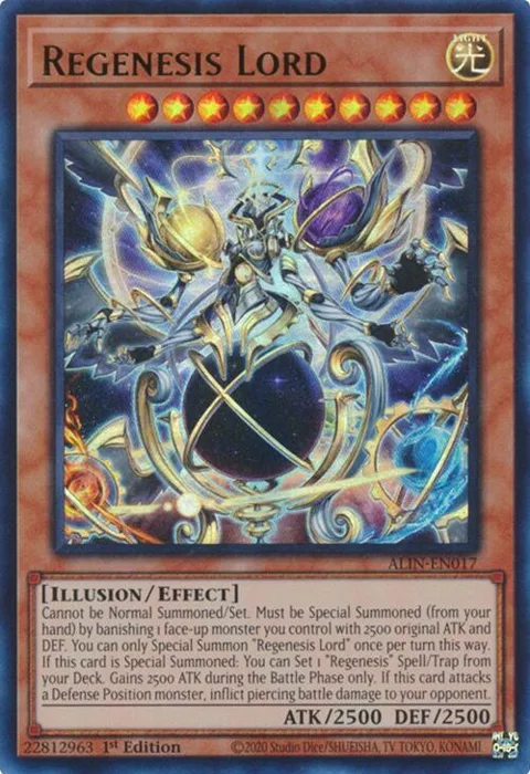 Regenesis Lord ALIN-EN017 Yu-Gi-Oh card from Alliance Insight