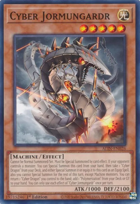 Cyber Jormungardr ALIN-EN026 Yu-Gi-Oh card from Alliance Insight