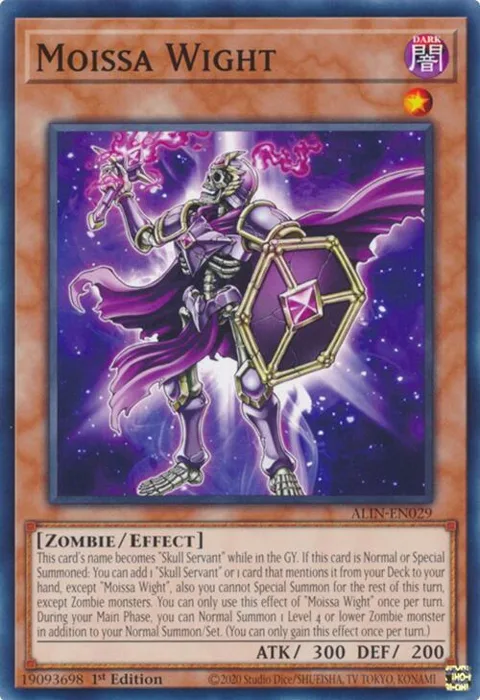 Moissa Wight ALIN-EN029 Yu-Gi-Oh card from Alliance Insight