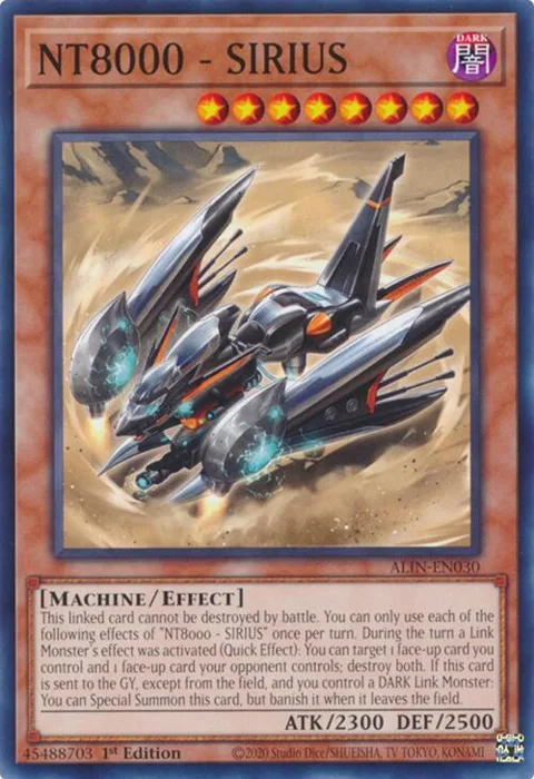 NT8000 - SIRIUS ALIN-EN030 Yu-Gi-Oh card from Alliance Insight