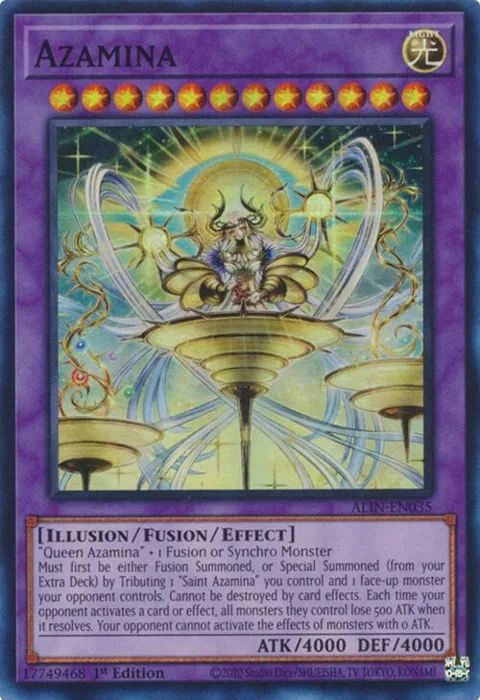 Azamina ALIN-EN035 Yu-Gi-Oh card from Alliance Insight
