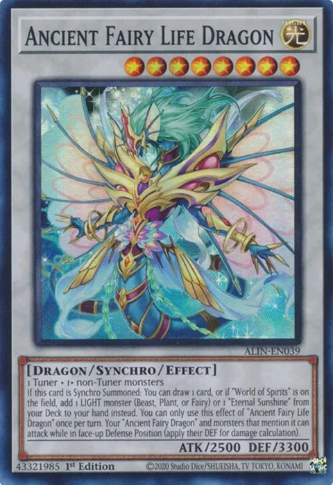 Ancient Fairy Life Dragon ALIN-EN039 Yu-Gi-Oh card from Alliance Insight