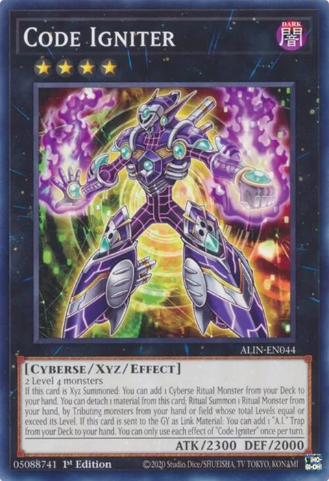 Code Igniter ALIN-EN044 Yu-Gi-Oh card from Alliance Insight