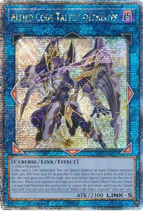 Allied Code Talker @Ignister Quarter Century Secret Rare ALIN-EN051 Yu-Gi-Oh card from Alliance Insight