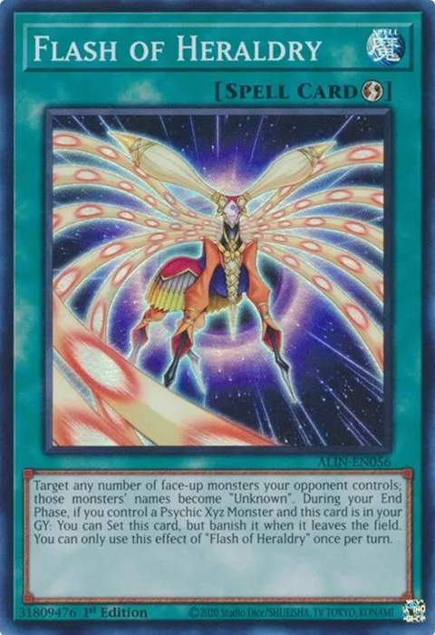 Flash of Heraldry ALIN-EN056 Yu-Gi-Oh card from Alliance Insight