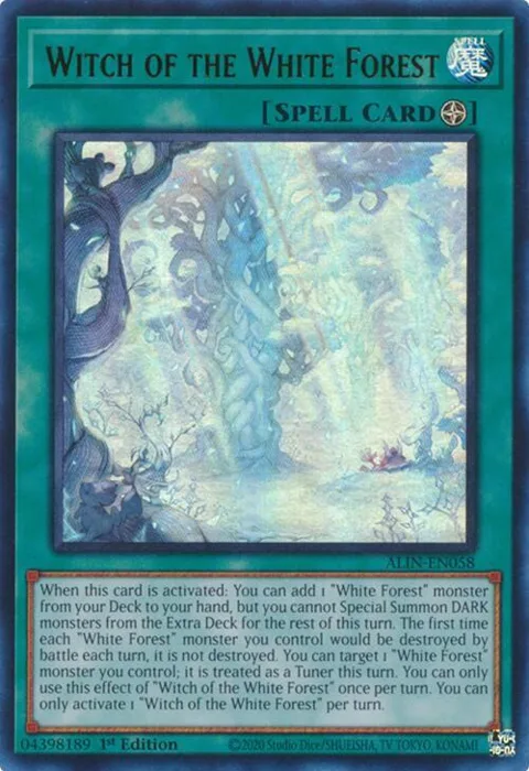 Witch of the White Forest ALIN-EN058 Yu-Gi-Oh card from Alliance Insight