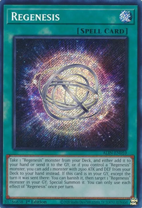 Regenesis ALIN-EN059 Yu-Gi-Oh card from Alliance Insight