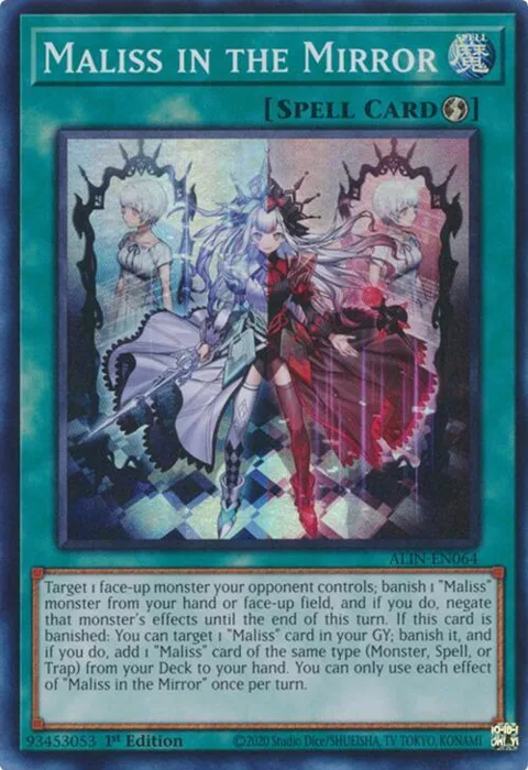 Maliss in the Mirror ALIN-EN064 Yu-Gi-Oh card from Alliance Insight