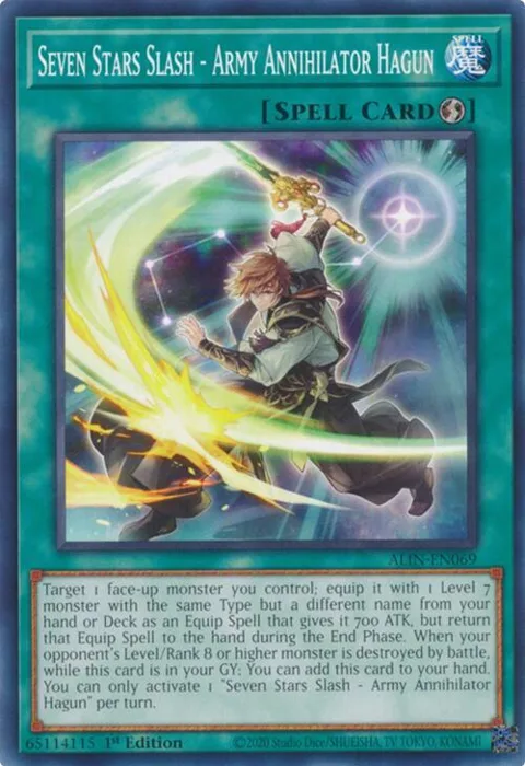 Seven Stars Slash - Army Annihilator Hagun ALIN-EN069 Yu-Gi-Oh card from Alliance Insight