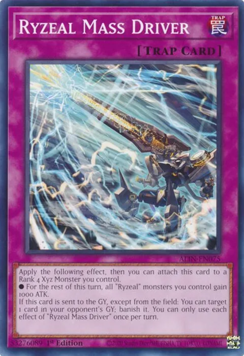 Ryzeal Mass Driver ALIN-EN075 Yu-Gi-Oh card from Alliance Insight