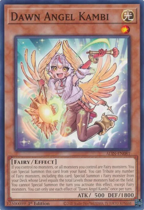Dawn Angel Kambi ALIN-EN081 Yu-Gi-Oh card from Alliance Insight