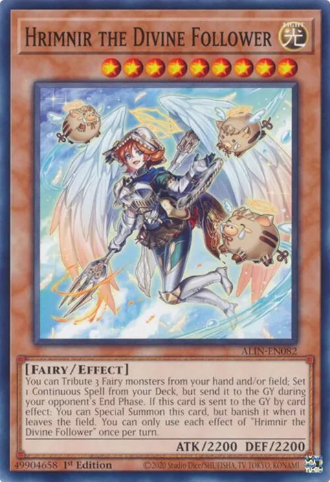 Hrimnir the Divine Follower ALIN-EN082 Yu-Gi-Oh card from Alliance Insight