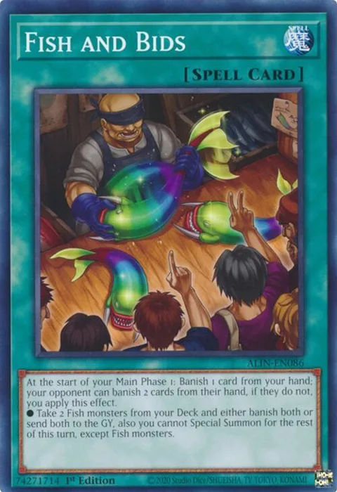 Fish and Bids ALIN-EN086 Yu-Gi-Oh card from Alliance Insight