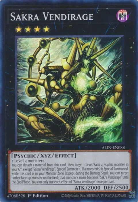 Sakra Vendirage ALIN-EN088 Yu-Gi-Oh card from Alliance Insight