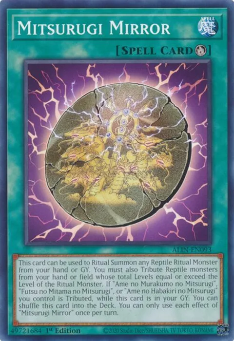 Mitsurugi Mirror ALIN-EN093 Yu-Gi-Oh card from Alliance Insight
