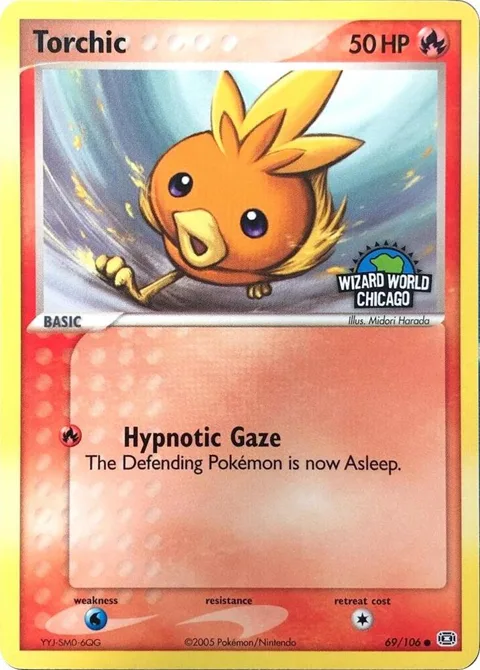 Torchic Wizard World Chicago #69/106 Pokémon card from Miscellaneous Cards & Products