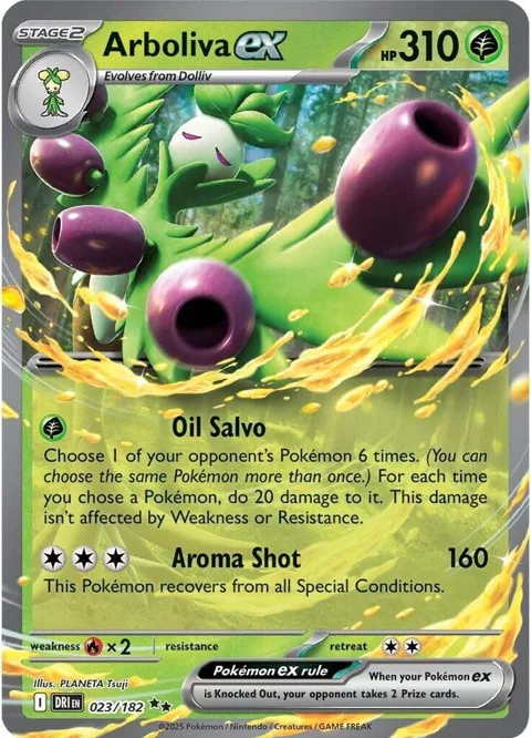 Arboliva ex #023/182 Holofoil Pokémon card from Destined Rivals