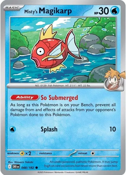 Misty's Magikarp #048/182 Pokémon card from Destined Rivals