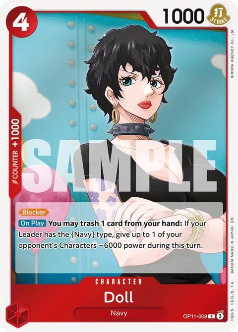 Doll OP11-008 One Piece card from A Fist of Divine Speed