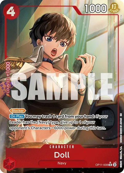 Doll Alt Art OP11-008 One Piece card from A Fist of Divine Speed