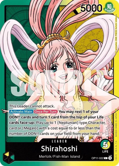 Shirahoshi OP11-022 One Piece card from A Fist of Divine Speed