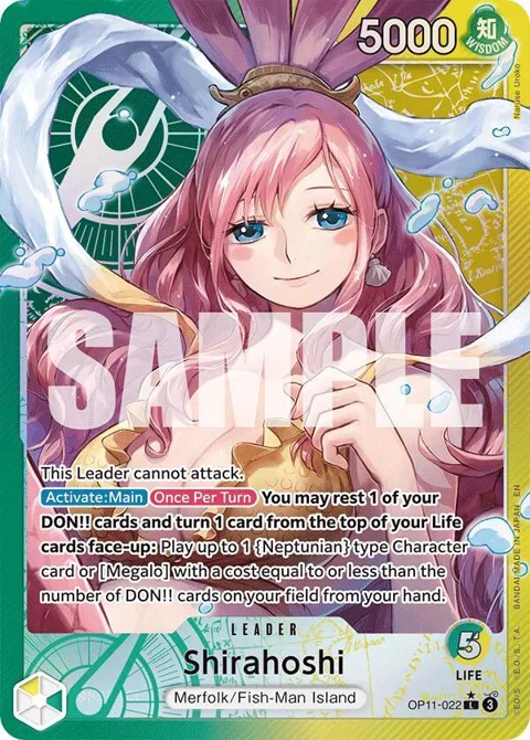Shirahoshi Alt Art OP11-022 One Piece card from A Fist of Divine Speed