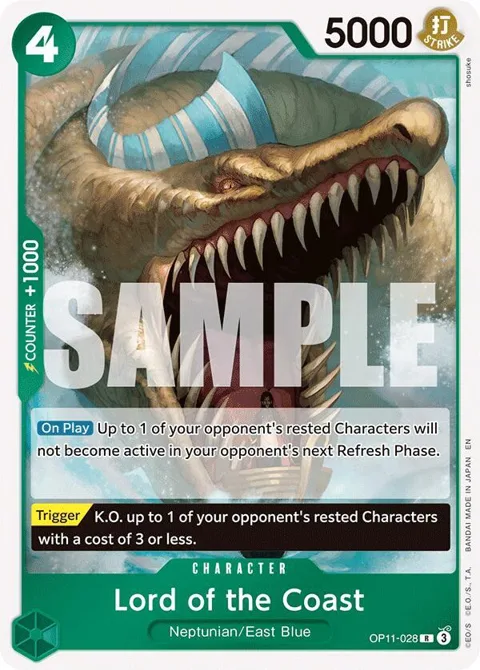 Lord of the Coast OP11-028 One Piece card from A Fist of Divine Speed