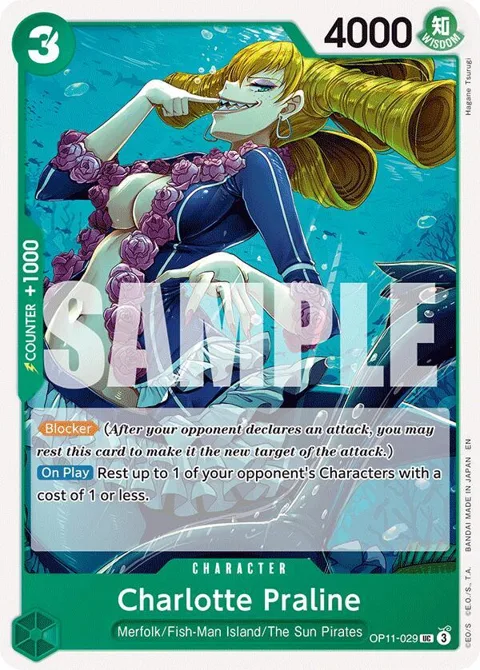 Charlotte Praline OP11-029 One Piece card from A Fist of Divine Speed