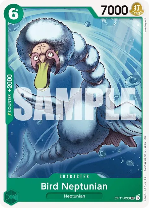 Bird Neptunian OP11-033 One Piece card from A Fist of Divine Speed