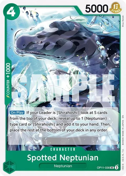 Spotted Neptunian OP11-036 One Piece card from A Fist of Divine Speed