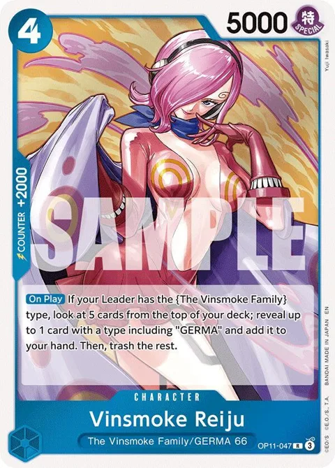 Vinsmoke Reiju OP11-047 One Piece card from A Fist of Divine Speed
