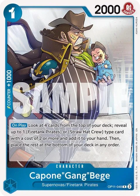 Capone"Gang"Bege OP11-048 One Piece card from A Fist of Divine Speed