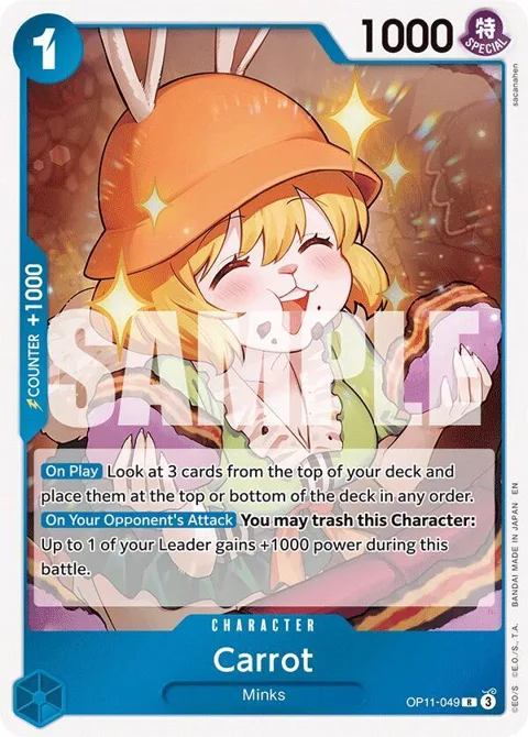 Carrot OP11-049 One Piece card from A Fist of Divine Speed