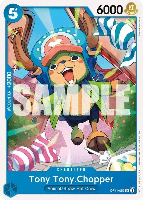 Tony Tony.Chopper OP11-053 One Piece card from A Fist of Divine Speed