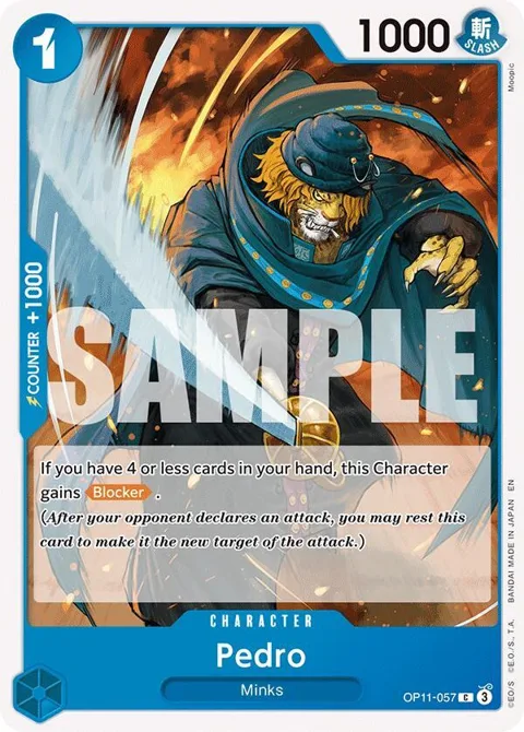 Pedro OP11-057 One Piece card from A Fist of Divine Speed