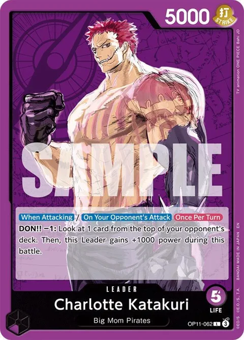 Charlotte Katakuri OP11-062 OP11 One Piece card from A Fist of Divine Speed