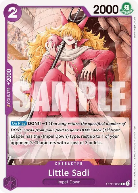 Little Sadi OP11-063 One Piece card from A Fist of Divine Speed