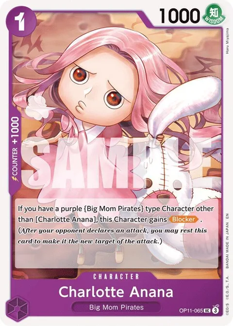 Charlotte Anana OP11-065 One Piece card from A Fist of Divine Speed