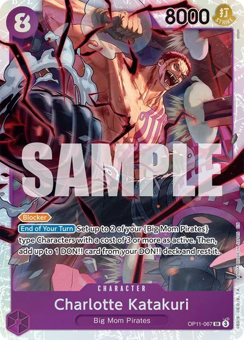Charlotte Katakuri OP11-067 One Piece card from A Fist of Divine Speed