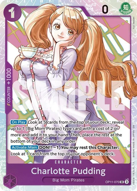 Charlotte Pudding OP11-070 One Piece card from A Fist of Divine Speed