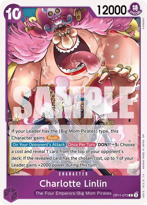 Charlotte Linlin OP11-073 One Piece card from A Fist of Divine Speed