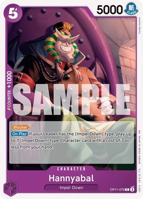 Hannyabal OP11-076 One Piece card from A Fist of Divine Speed