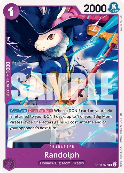 Randolph OP11-077 One Piece card from A Fist of Divine Speed