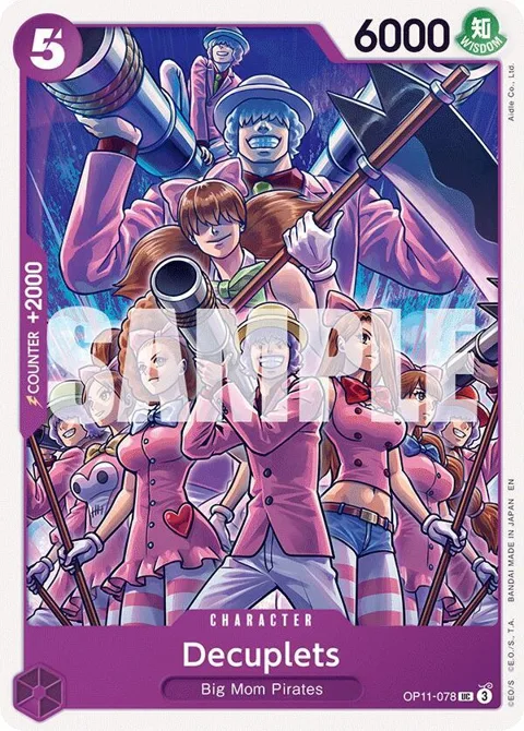 Decuplets OP11-078 One Piece card from A Fist of Divine Speed