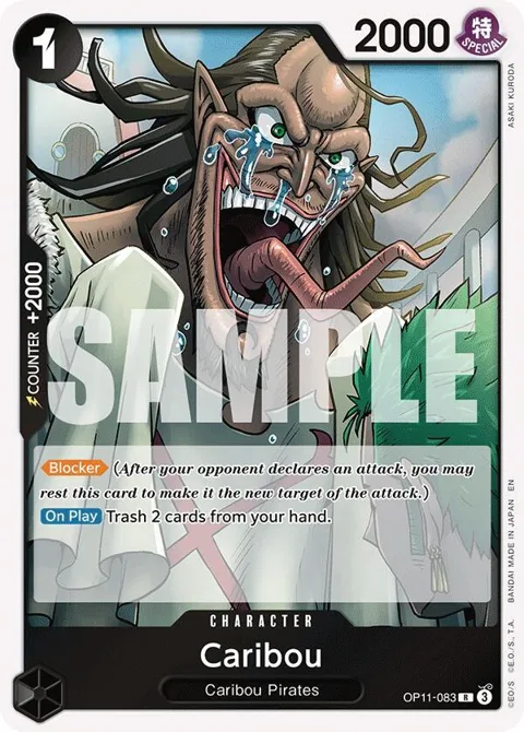 Caribou OP11-083 One Piece card from A Fist of Divine Speed