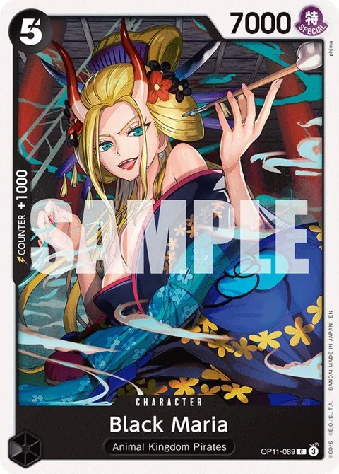 Black Maria OP11-089 One Piece card from A Fist of Divine Speed