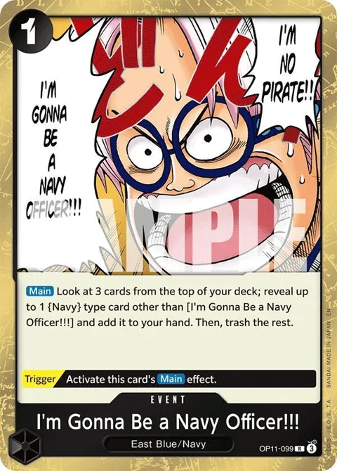 I'm Gonna Be a Navy Officer!!! OP11-099 One Piece card from A Fist of Divine Speed
