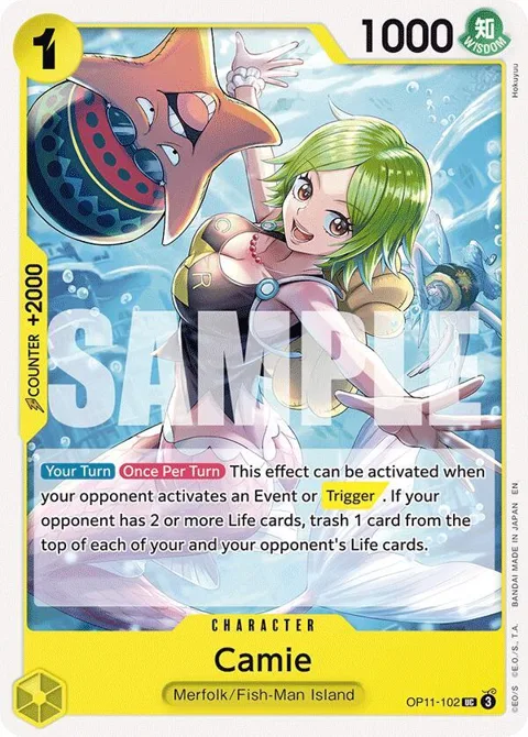 Camie OP11-102 One Piece card from A Fist of Divine Speed