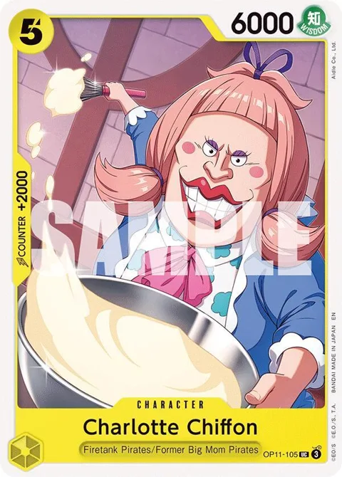 Charlotte Chiffon OP11-105 One Piece card from A Fist of Divine Speed